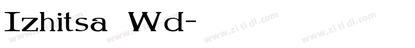 Izhitsa Wd字体转换
